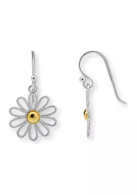 Belk Silverworks Silver Plated Flower Earrings | Belk