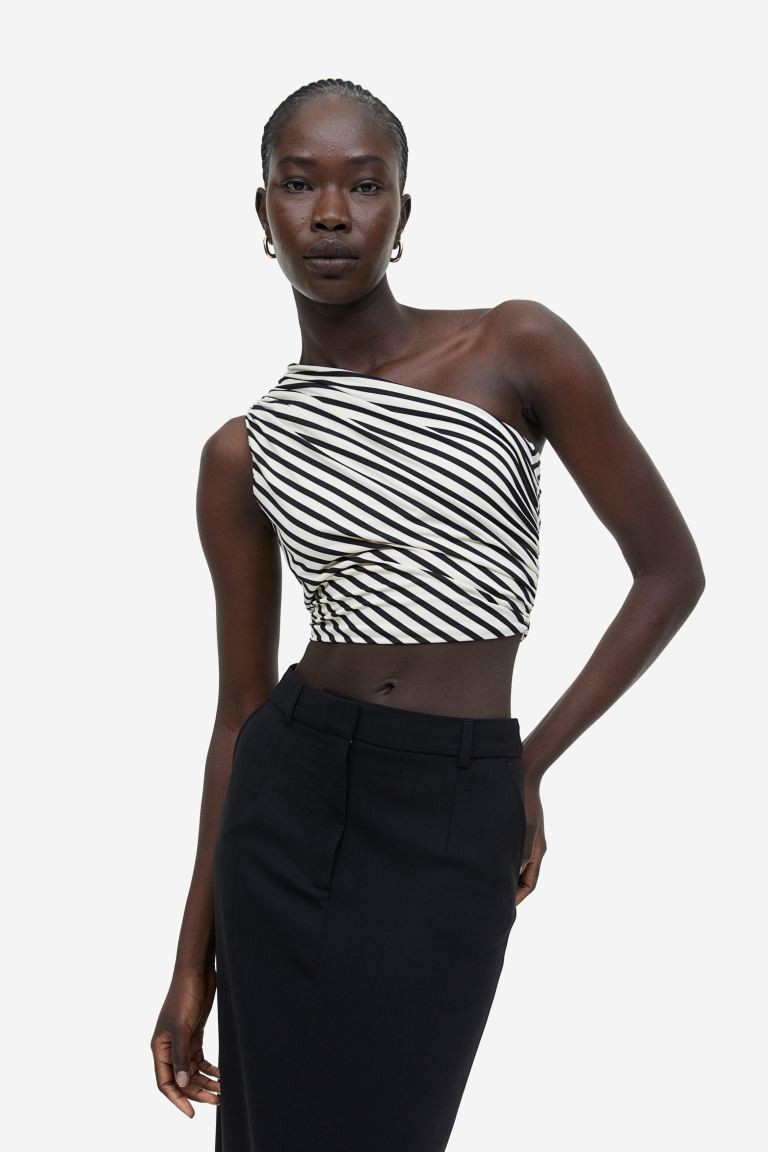 Gathered One-shoulder Top | H&M (US + CA)
