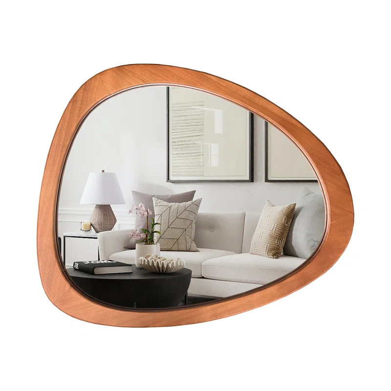 Cotesfield Asymmetrical Wood Wall Mirror | Wayfair North America