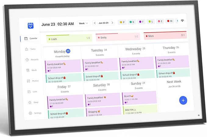 LOOFII 15.6" Smart Digital Calendar – 1920×1080 Full HD Touchscreen Family Planner & Calendar ... | Amazon (US)