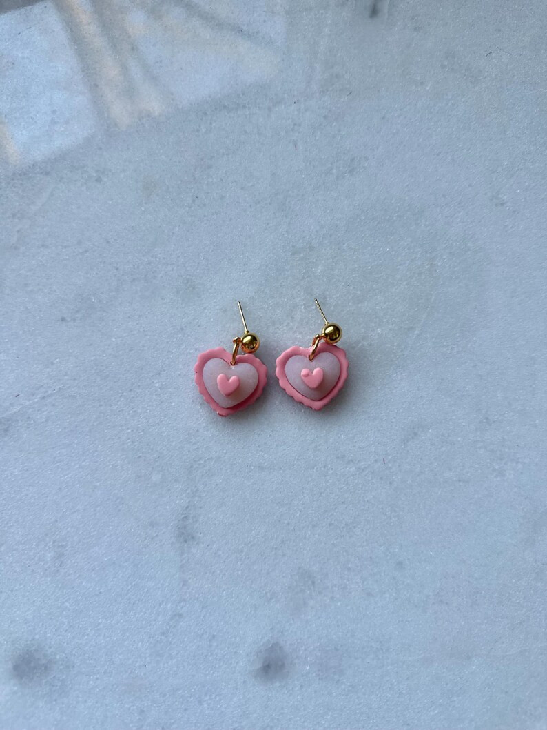 Valentine’s Day Tiny Heart Earrings - Etsy | Etsy (US)