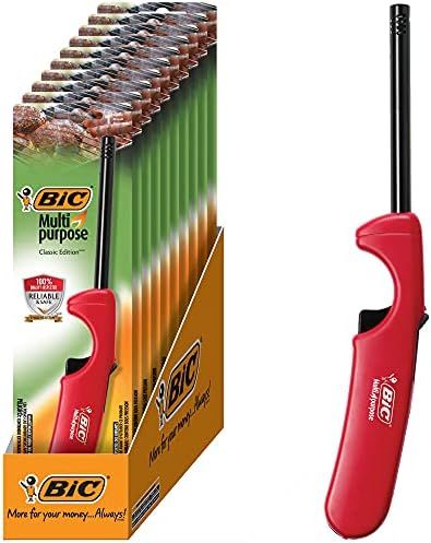 BIC Multi-Purpose Classic Edition Lighter, Assorted Handle Colors, 10-Count | Amazon (US)