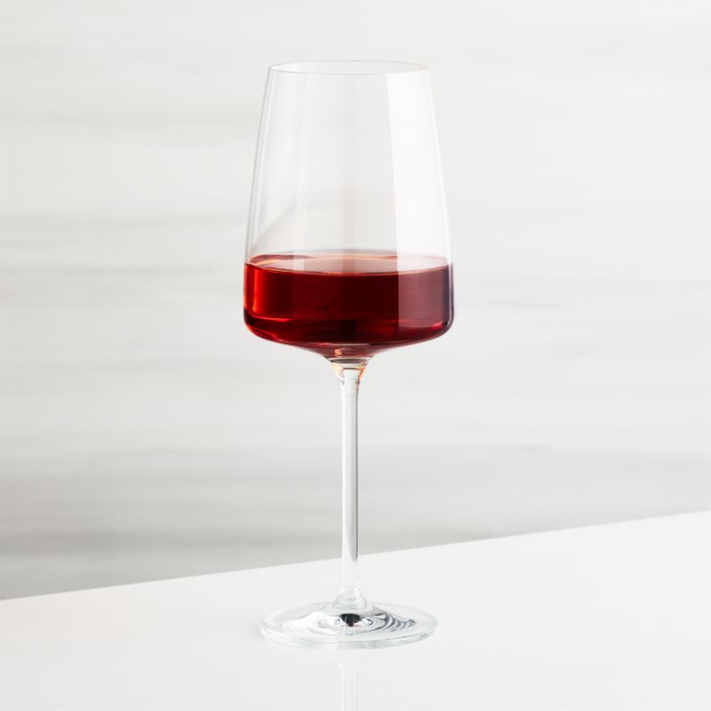Schott Zwiesel Sensa Level All-Purpose Square Wine Glass + Reviews | Crate & Barrel | Crate & Barrel