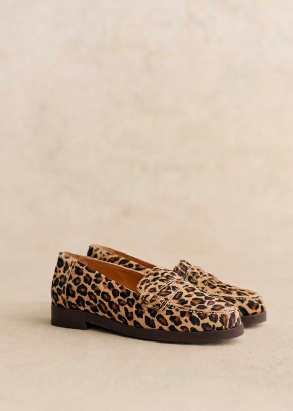 Andrea Loafers - Leopard  - Bovine leather - Sézane | Sezane - UK