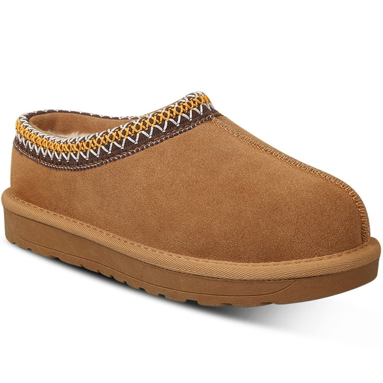 Platform Slippers for Women Mini Anti-Slip Fur Fleece Lined Mini Boots Cozy Casual House Slippers... | Walmart (US)