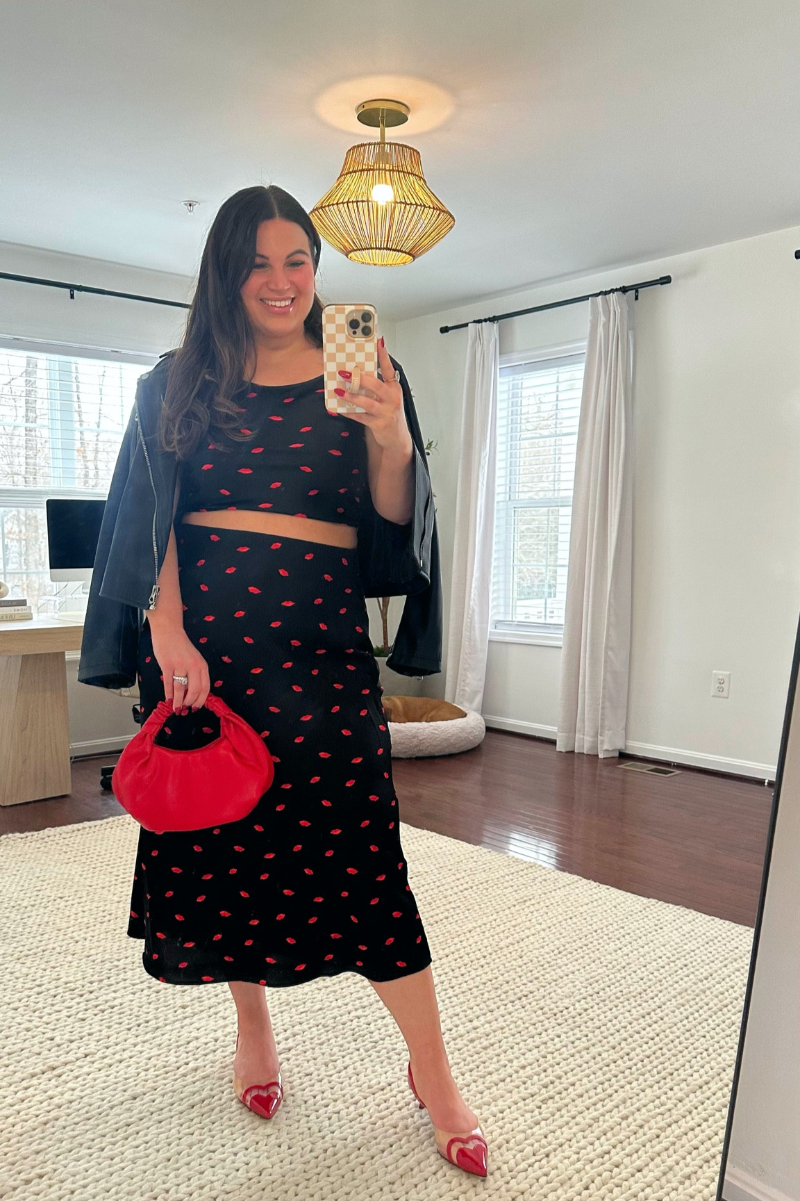 Midsize Valentine’s Day outfit from Target! This two piece set might be the CUTEST thing I’ve ever seen!!! I’ve been holding off on sharing because it hasn’t been online but it’s FINALLY available!! 

Anti chafing shorts - M/L
Top - large 
Skirt - large 
Faux leather jacket - xl *added exact & similar 
Heels - 9.5 

Target, target outfit, matching set, skirt, target Valentine’s Day, Valentine’s Day, Valentine’s Day outfit, Valentine’s Day style, midsize 


#LTKMidsize #LTKFindsUnder50 #LTKSeasonal