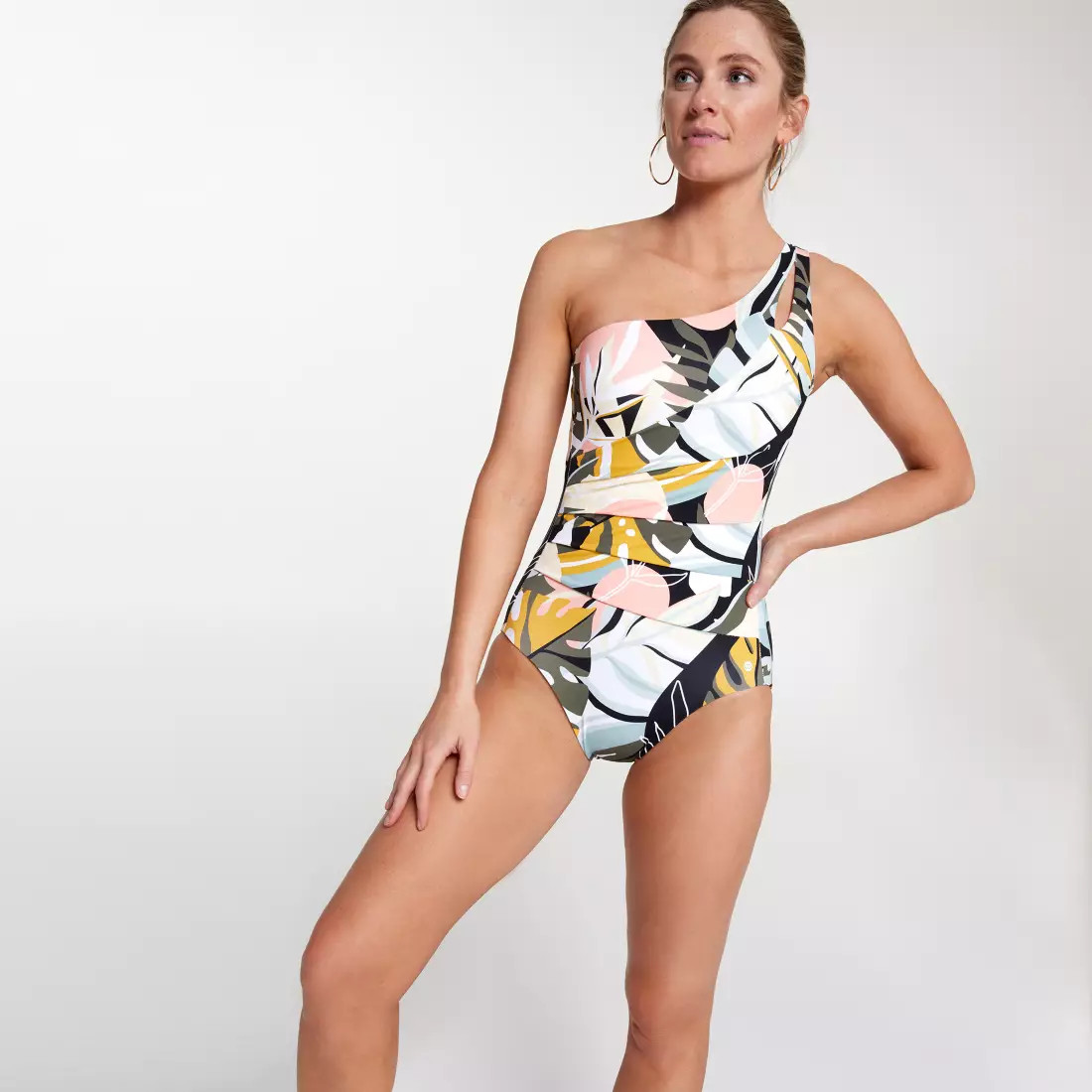 CALIA Women's Power Sculpt One Shoulder One Piece Swimsuit | CALIA | CALIA
