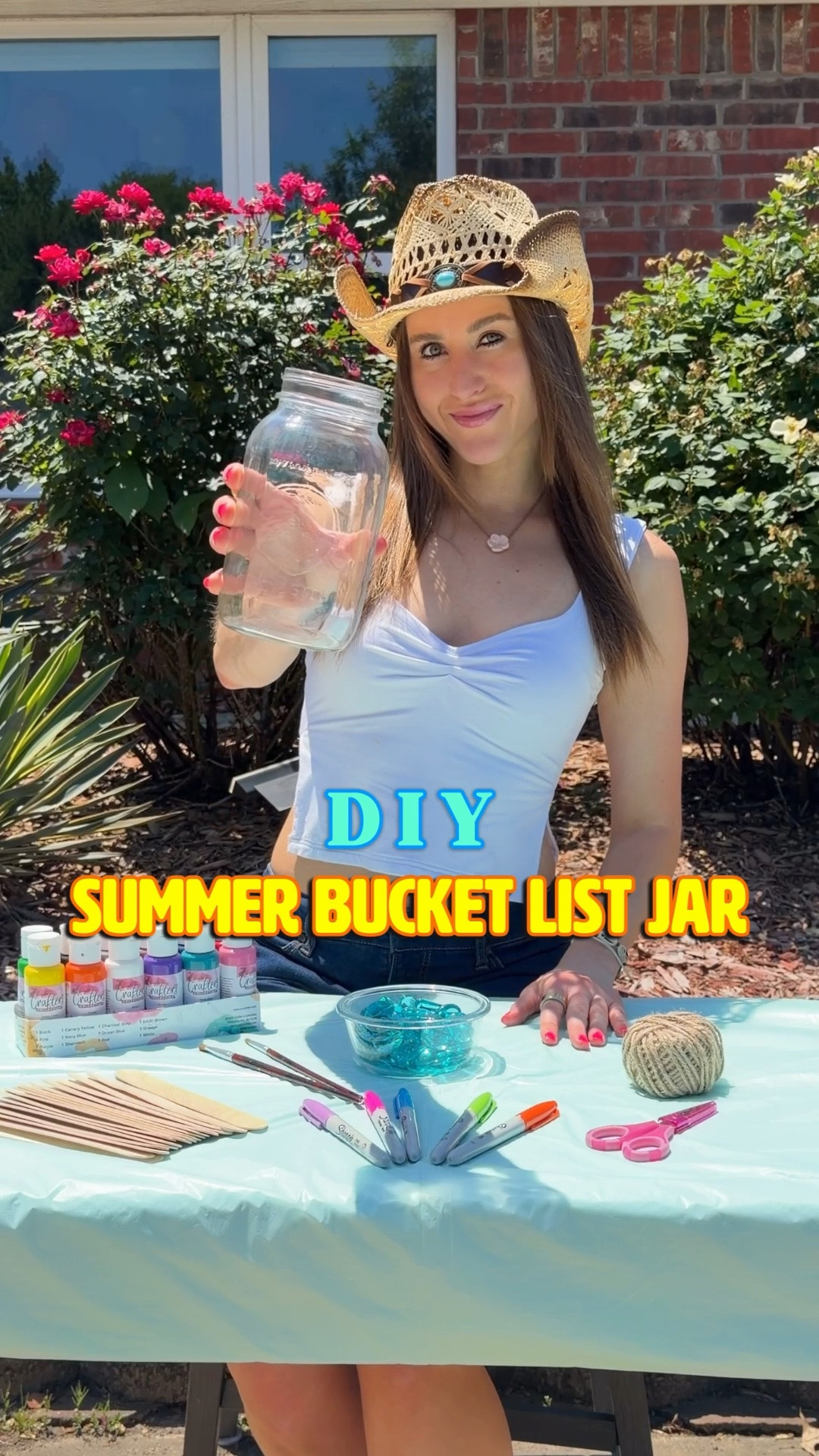DIY summer bucket list jar. Summer crafts. Summer activities. Summer fun.

#LTKSeasonal