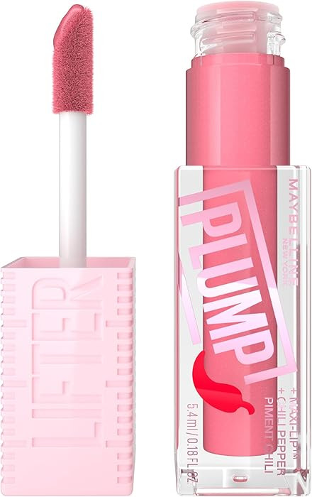 MAYBELLINE Lifter Gloss Lifter Plump, Plumping Lip Gloss with Chili Pepper and 5% Maxi-Lip, Blush... | Amazon (CA)