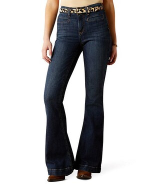 Ariat Alexa Stretch Denim Slim Fit High-Rise Flare Jeans | Dillard's | Dillard's