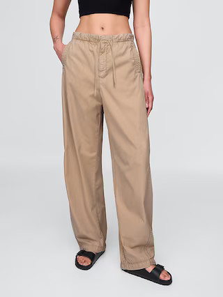 Mid Rise Barrel Parachute Pants | Gap (US)