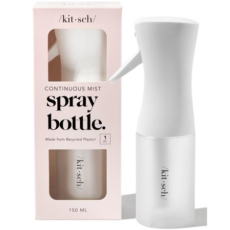 Kitsch Continuous Spray Bottle for Hair | Fine Mist Water Mister for Hair Styling – Spray Bottles for Cleaning Plants & More – Recycled White 5 oz | Walmart (US)