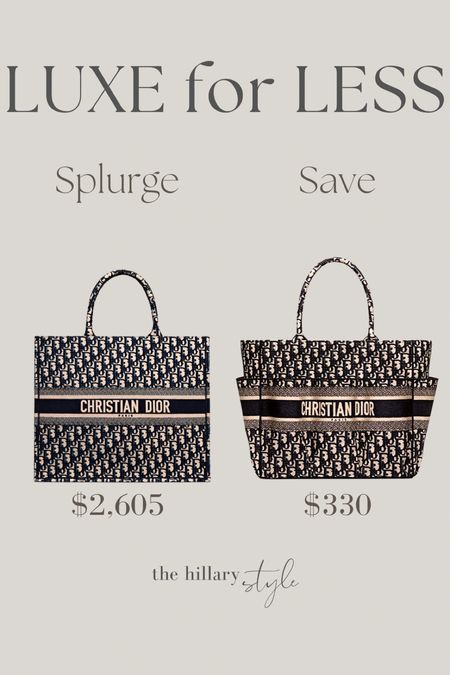 Luxe for Less: Tote Bag 

Splurge on this Tote Bag?  Or save with this $330 Amazon Dupe? 

Amazon, Amazon Look for Less, Dior, Designer Dupe, Christian Dior, Luxe for Less, Summer Fashion, Amazon Finds, The Real Real, Tote Bag, Purse, Bag, Festival Fashion, Beach Bag, Spring Fashion Finds, Bachelorette Party, Summer Purse, Amazon Fashion, Found It On Amazon, Amazon Fashion Finds, Amazon Dupe, Spring Fashion

#LTKstyletip #LTKSeasonal #LTKFind