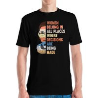 Women Belong in All Places Where Decisions Are Being Made Rbg Political Equality Feminist T Shirt | Etsy (US)