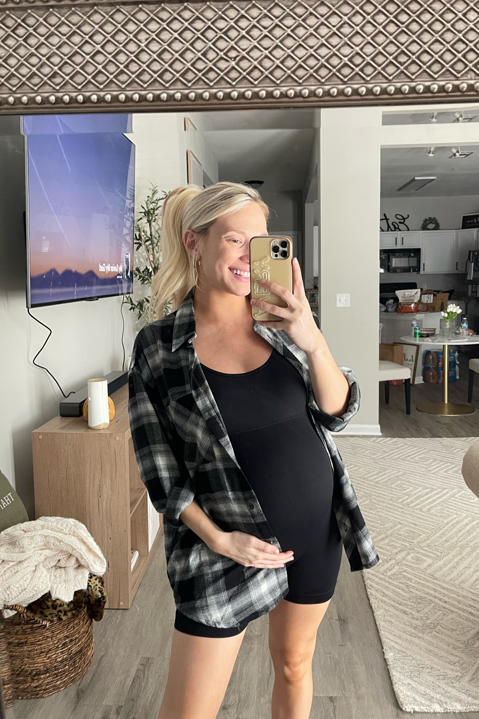 Bump friendly outfit: Amazon jumpsuit only $16! I have in 2 colors — wearing size L for the bump.
Flannel from Target and only $25! Wearing M for oversized look. 

Casual outfit inspo, fall outfit ideas

#LTKstyletip #LTKbump #LTKtravel
