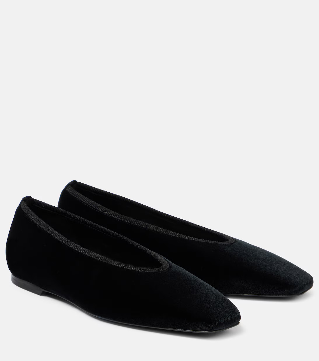 Minimalist velvet ballet flats | Mytheresa (US/CA)