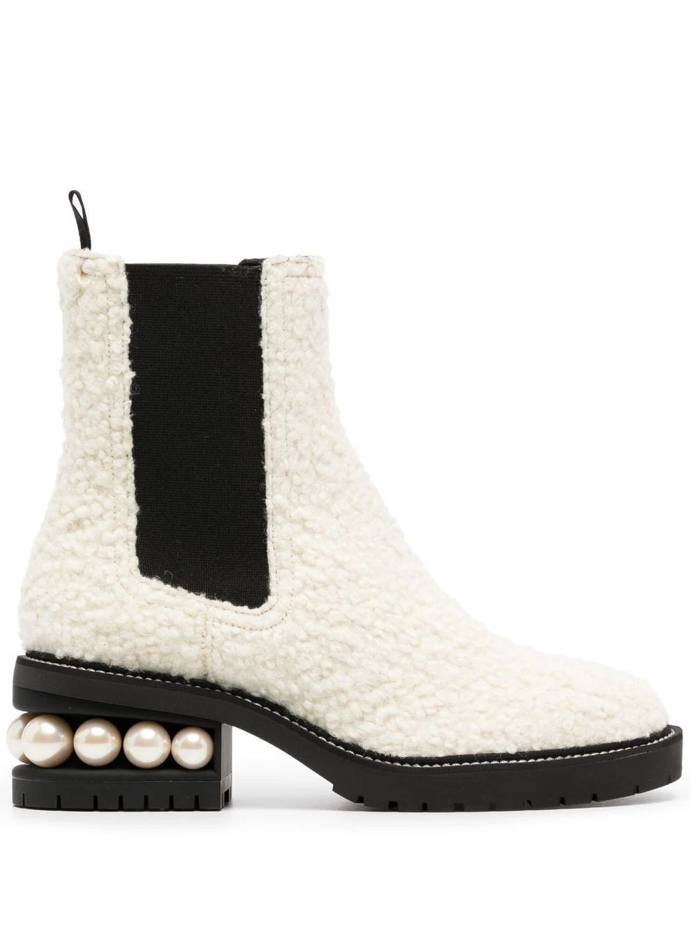 Casati pearl-embellished ankle boots | Farfetch Global