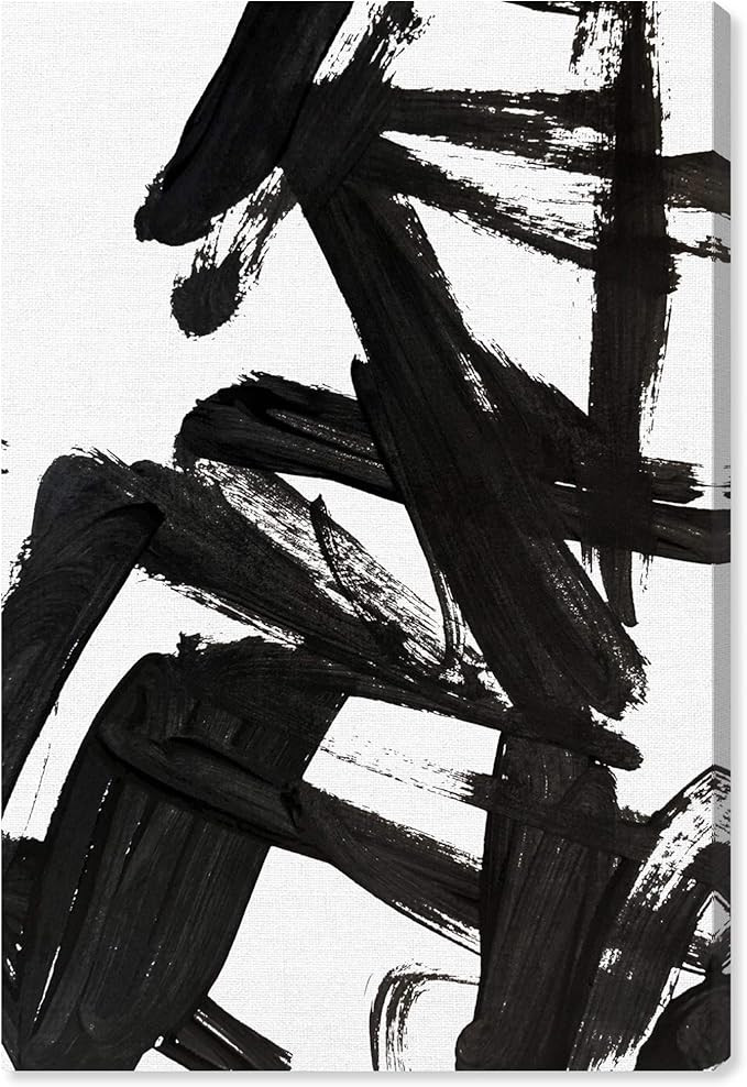 Wynwood Studio Abstract Wall Art Canvas Prints 'Mindful Always' Home Décor, 24" x 36", Black, Wh... | Amazon (US)