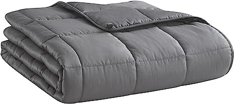 Weighted Blanket (Dark Grey,48"x72"-15lbs) Cooling Breathable Heavy Blanket Microfiber Material w... | Amazon (US)