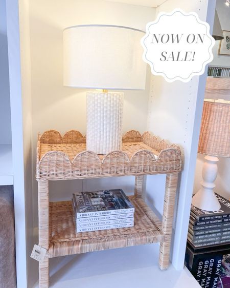 This scalloped side table is one of my favorites, and it's currently on sale! Use in a living room, as a nightstand, or even as a little accent table in a hallway! 
- 
coastal home decor, woven side table, scalloped decor, rattan side table, coastal furniture, beach house furniture, bedroom furniture, living room furniture, coastal side table, serena & lily side tables, living room side table, living room end table, white lamps, coastal lamps, designer lamps, home, modern coastal home decor, memorial day sale, home sale, coastal nightstand, coastal lighting, beach house decor, scalloped decor, scalloped furniture

#LTKStyleTip #LTKSaleAlert #LTKHome