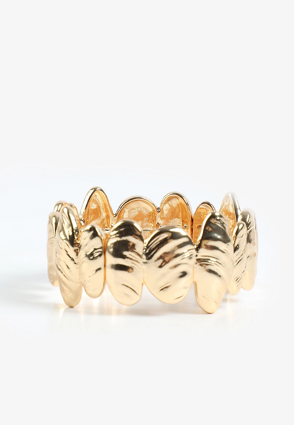 Gold Sculpted Stretch Bracelet | Maurices
