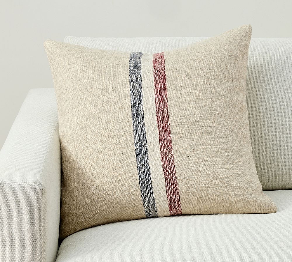 Patriotic Striped Pillow | Pottery Barn (US)