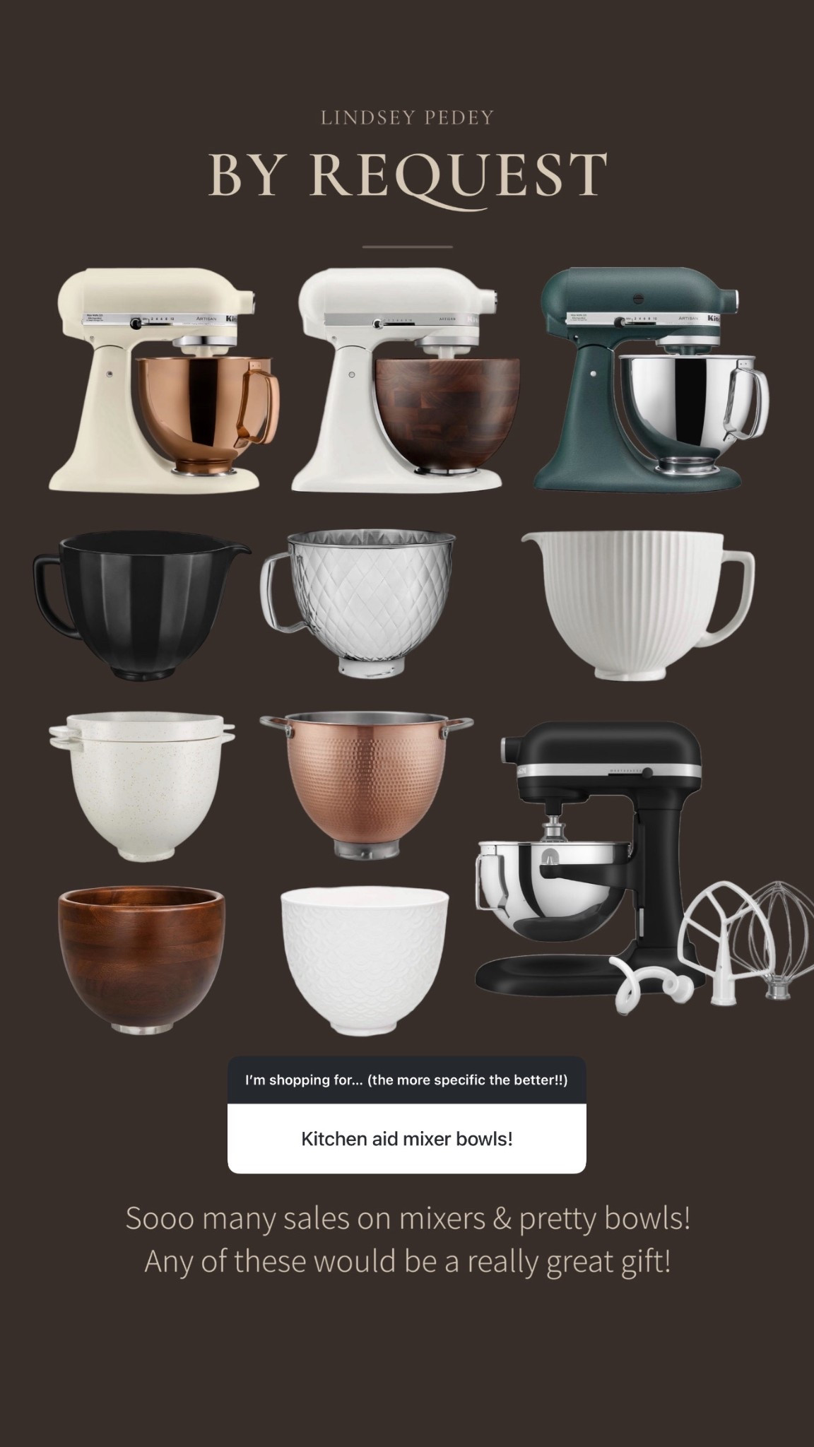 So many great cyber Monday deals on KitchenAid mixers and accessories, including these really pretty bowls! Would make a really great gift for a home chef! 

Gift guy, gifts for her, gifts for him, Black, Friday, cyber Monday, cyber wheat, KitchenAid, mixer, bowl, accessories, kitchen, hostess, foodie, baker

#LTKfoodie #LTKGiftGuide #LTKCyberWeek