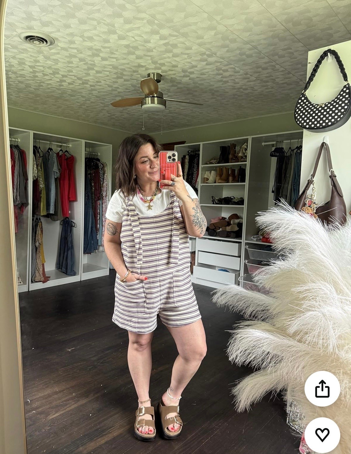 Adding more color into my closet with this adorable stripe romper set!! Wearing medium!

#LTKootd #LTKMidsize