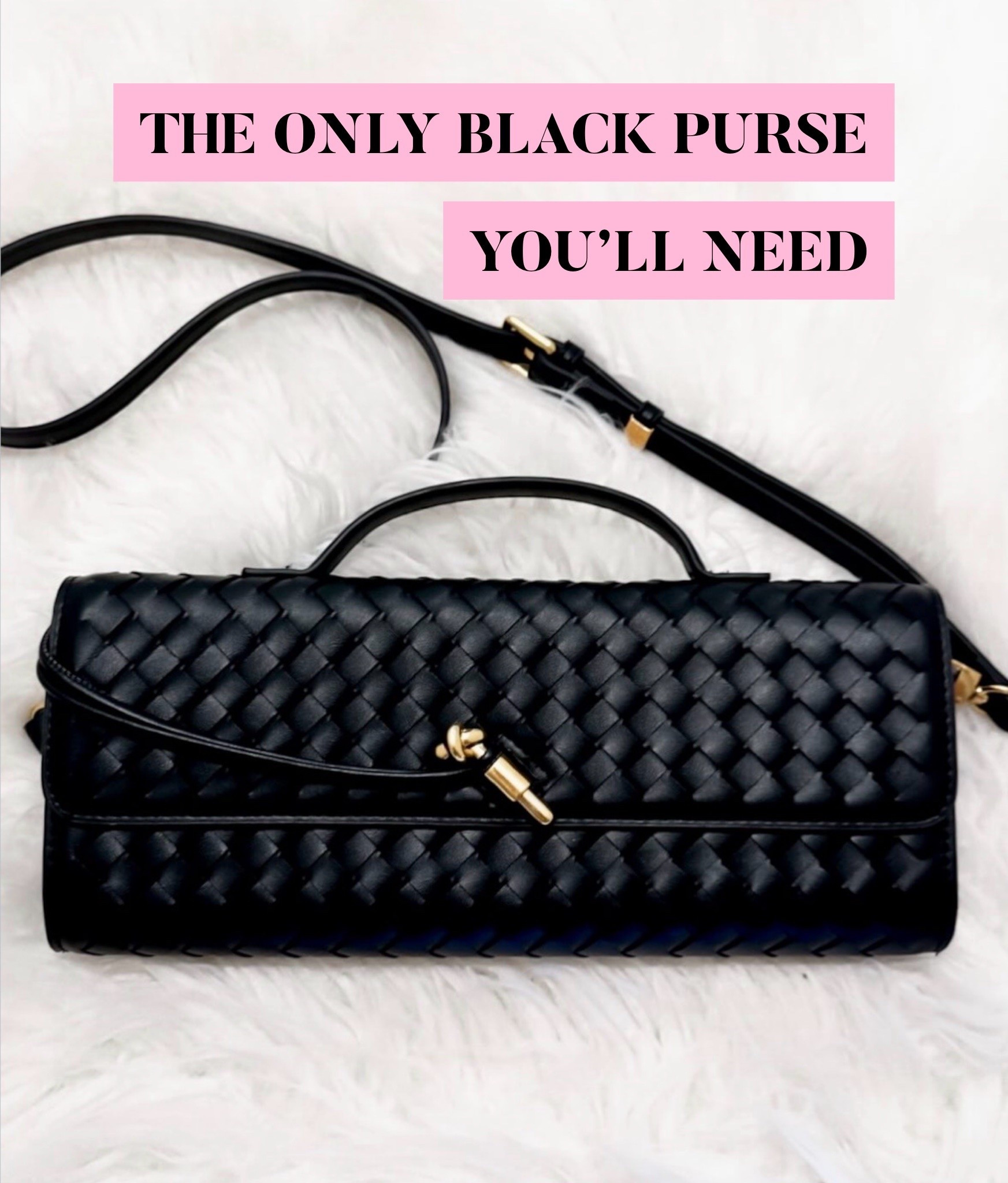 She’s a Clutch .. Shoulder Bag & Crossbody! Al in one Chic Woven Package for right at $28! 

A budget friendly black purse that looks lux! The hardest kind to find in my opinion! So tickled pink with this one!

#LTKSeasonal #LTKgrwm #LTKdayinmylife
