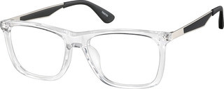 Zenni Men's Square Glasses Clear Mixed Full Rim Frame | Zenni Optical (US & CA)