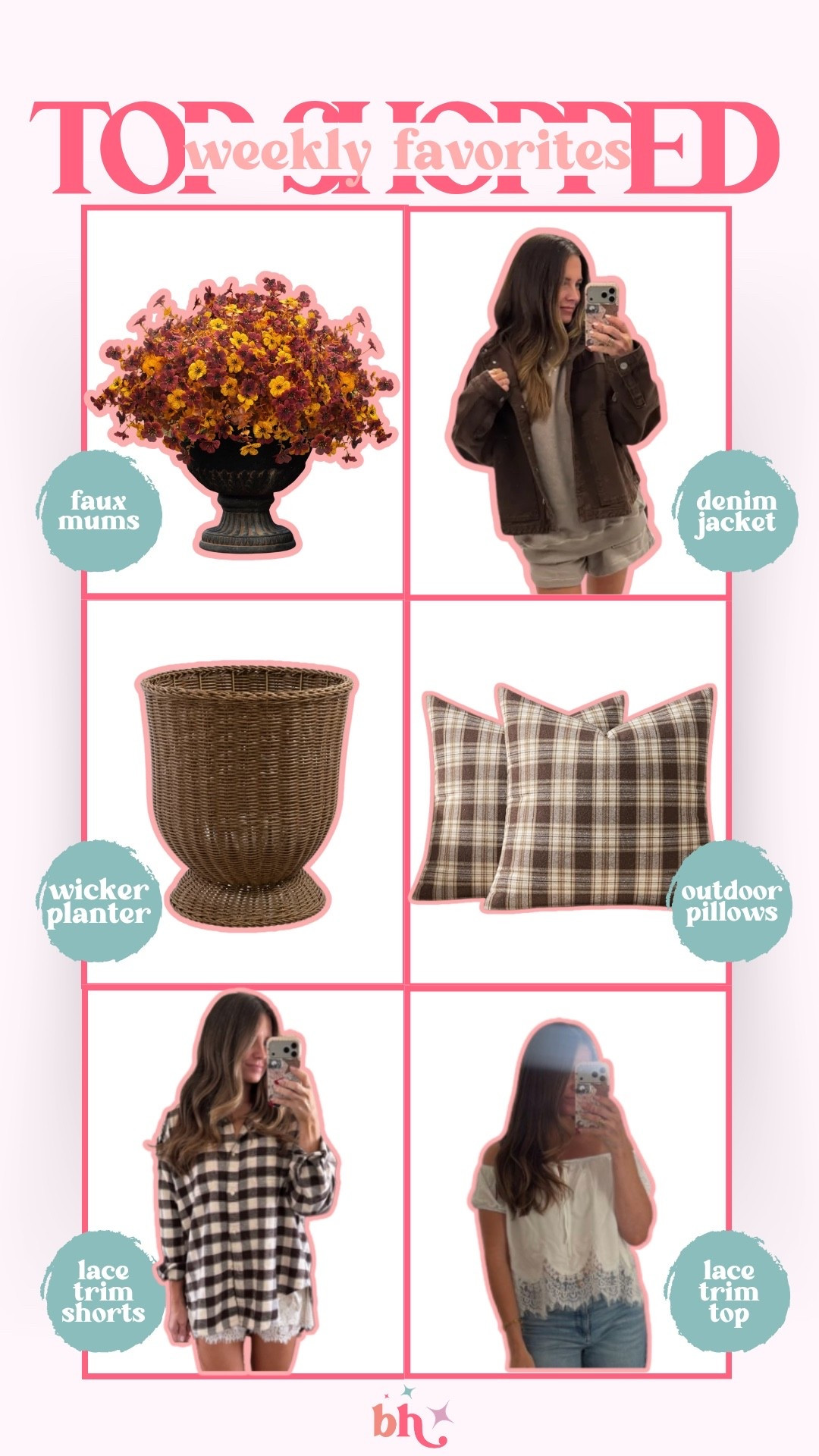 Top Shopped of the Week!! 

top sellers, watchnow, home finds, fall decor, fall outfits, britt horton