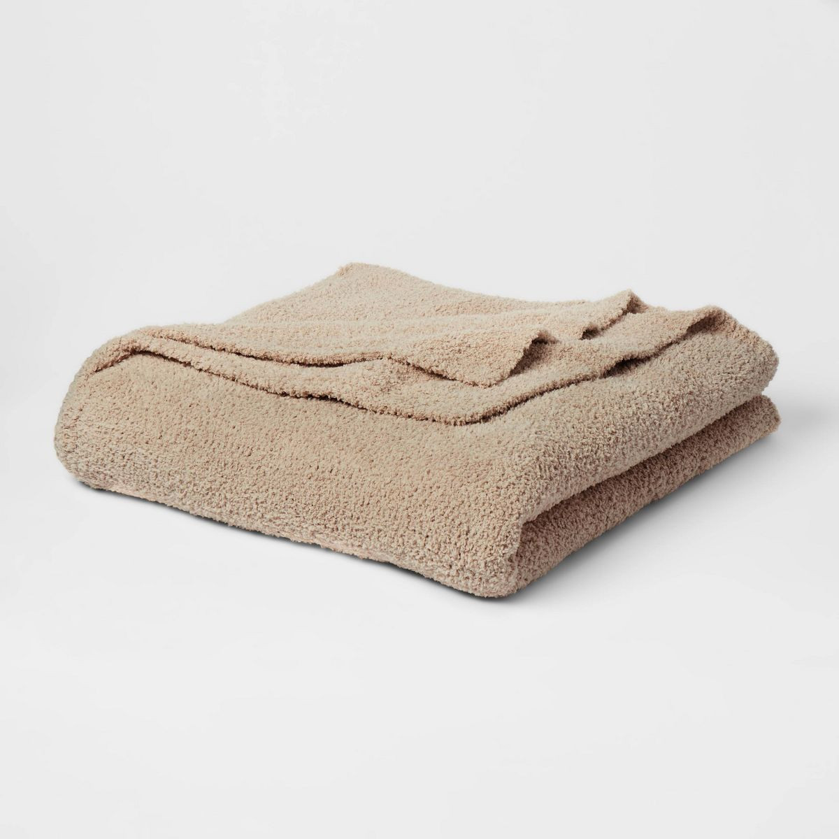 King Cozy Chenille Bed Blanket True Khaki - Threshold™ | Target