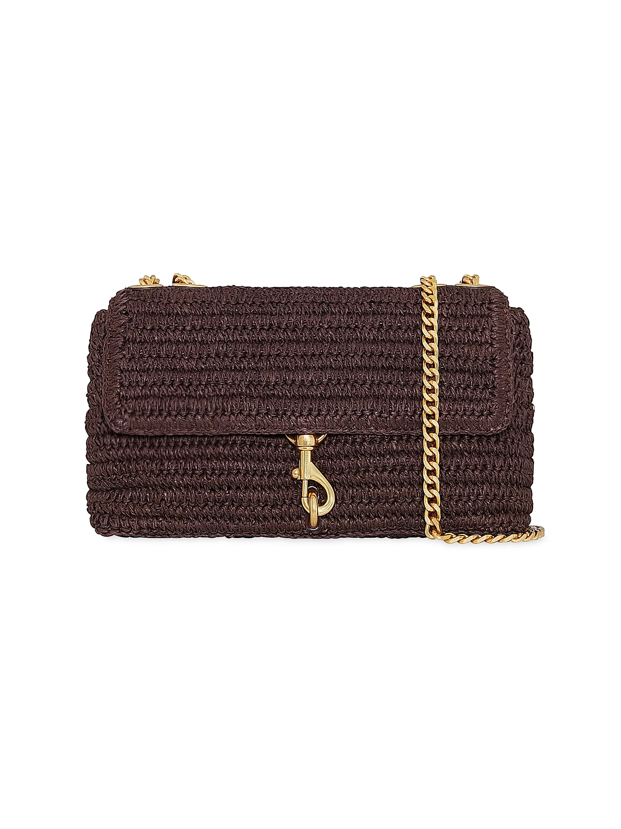 Medium Edie Raffia Crossbody Bag | Saks Fifth Avenue
