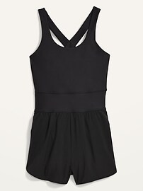 Sleeveless PowerSoft 2-in-1 Dolphin-Hem Performance Run Romper -- 2.5-inch inseam | Old Navy (US)
