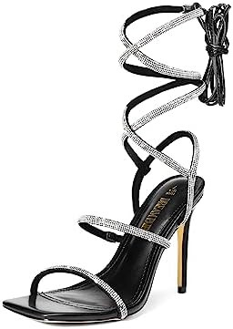 DREAM PAIRS High Heels Stilettos for Women - Strappy Gladiator Sexy Square Toe Open Toe Dressy Pu... | Amazon (US)