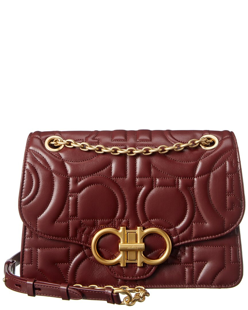 Salvatore Ferragamo Gancini Flap Quilted Leather Shoulder Bag | Gilt