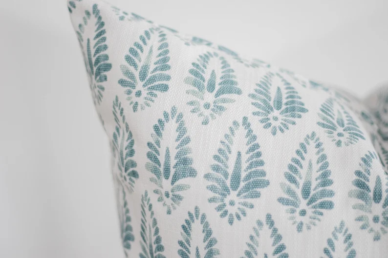 Coastal Pillow Cover // Decorative Pillow Cover // Blue Pillow Cover // Beach House Pillow Cover ... | Etsy (US)