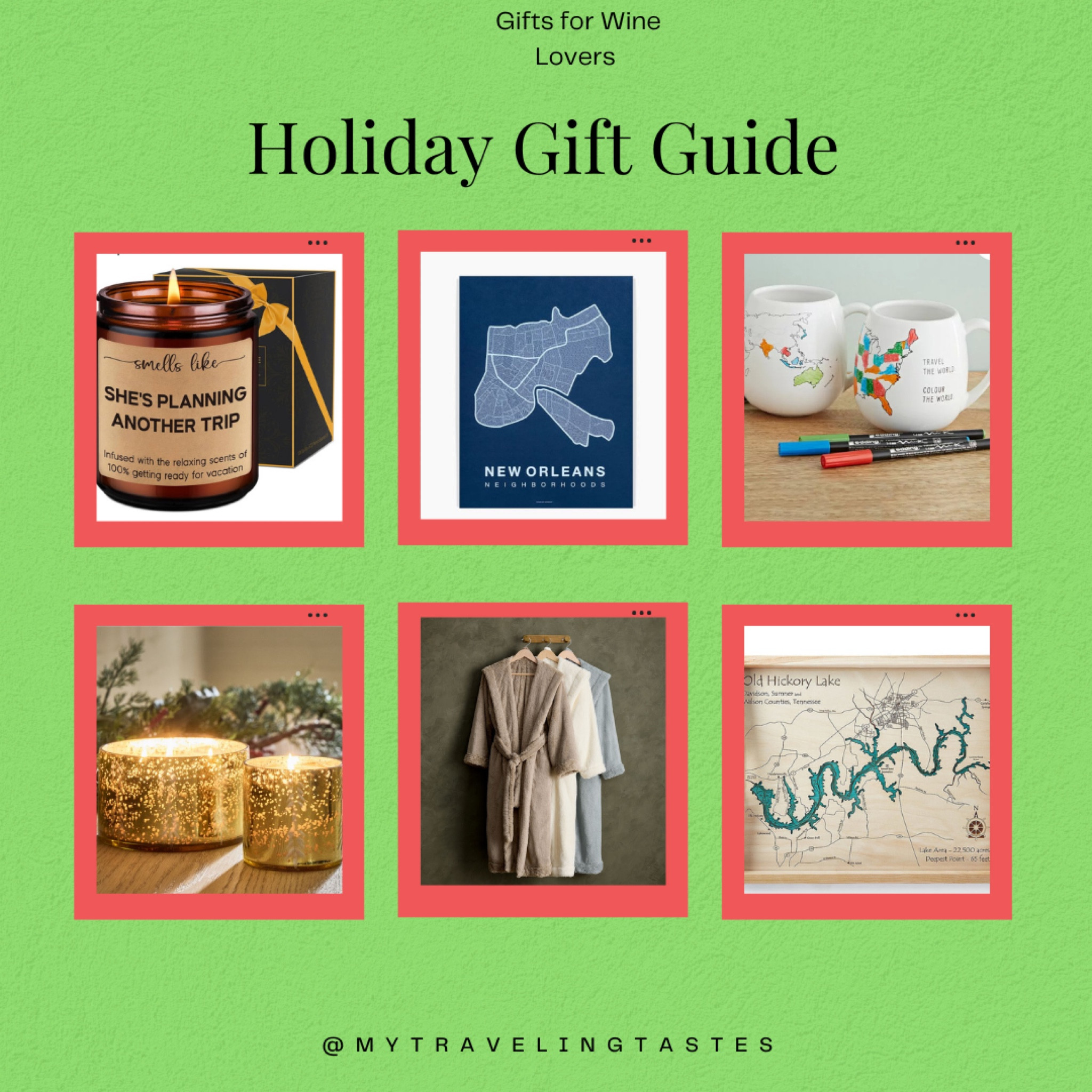 Do you have travelers on your Holiday Shopping Lists! These are great gifts for them to enjoy while they are at home! 

#LTKHome #LTKGiftGuide #LTKTravel