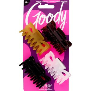 Goody Slideproof Medium Claw Clips, Assorted Colors, 4 CT | CVS Health