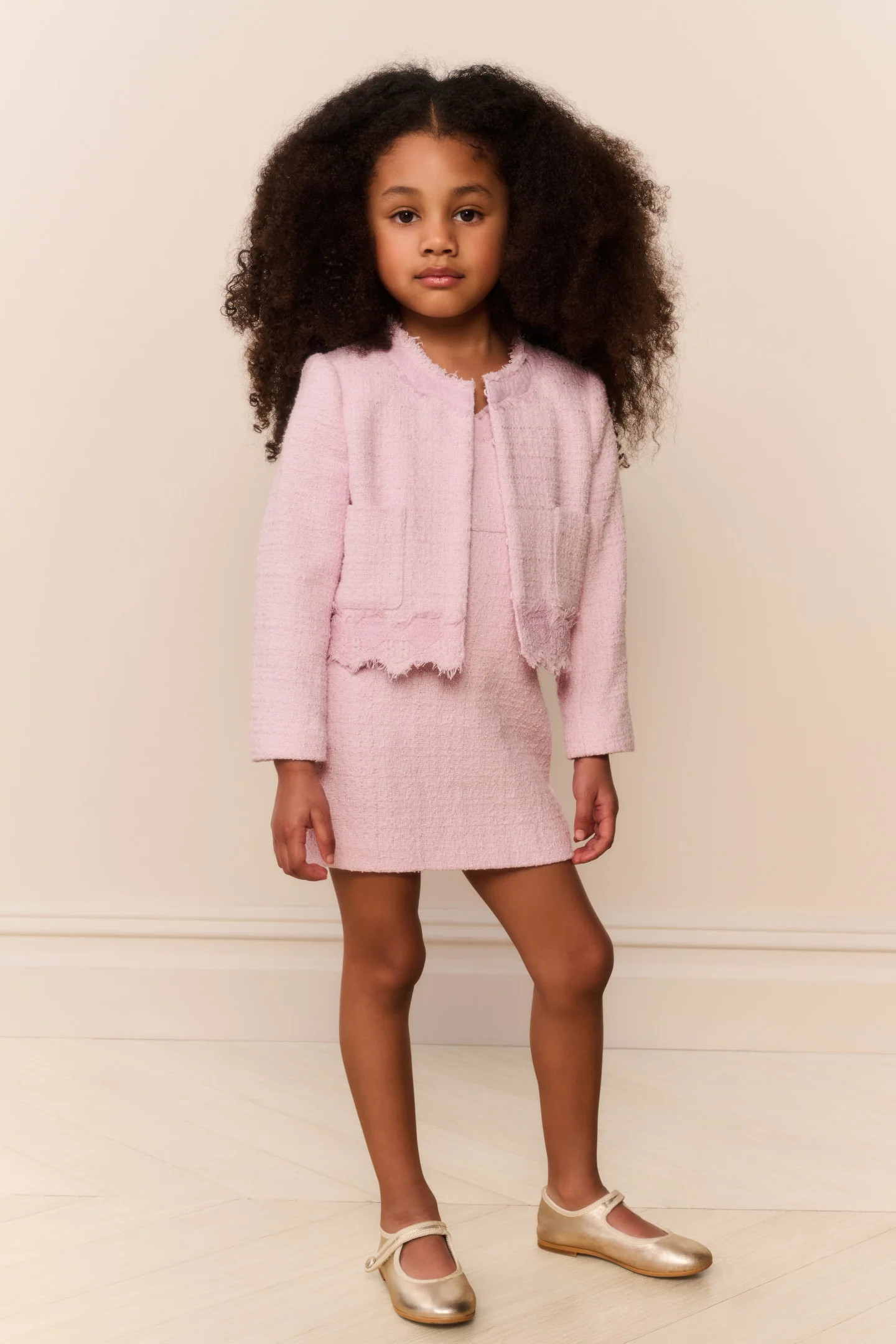 Little Girls Lace Tweed Erina Jacket | LoveShackFancy
