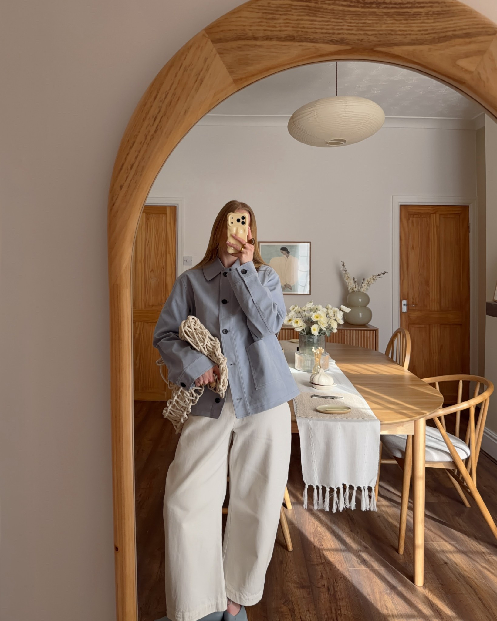 Blue Jacket, Suede Jacket, Spring Jacket, White Jeans, Barrel Leg, Wide Leg, Spring Style 

#LTKuk #LTKspring