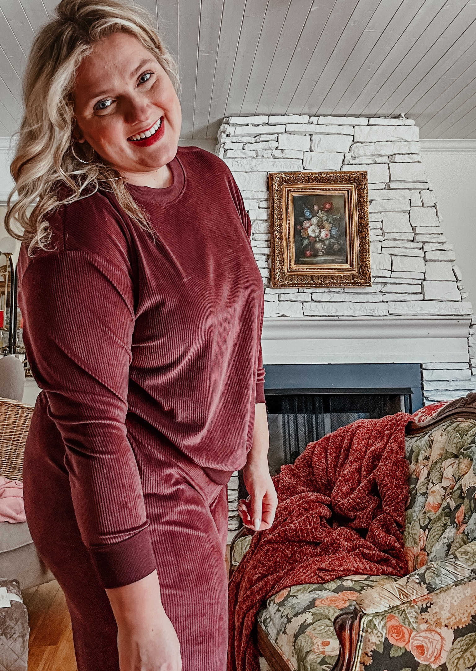 This set from @walmartfashion is a MUST!!!! Buy it in multiple colors. Loving this crushed plum for Christmas morning! #walmartpartner #walmartfashion 

#LTKHoliday #LTKfindsunder50 #LTKSeasonal