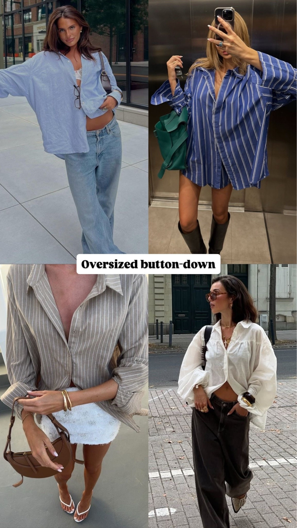 An oversized button-down always gives effortless cool girl fashion trendy energy 🤍
#OversizedShirt #MinimalStyle #EverydayChic

#LTKootd #LTKSaleAlert