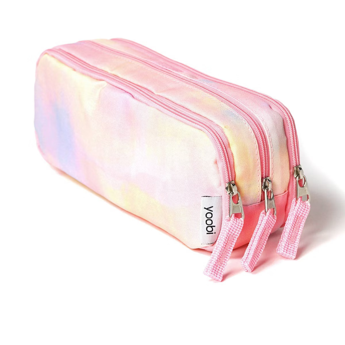 Yoobi Triple Zip Pencil Pouch Pastel Daydream | Target