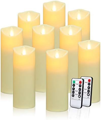 Flameless Candles Flickering Exquisite Frosted Plastic Candles Battery Operated Candles Outdoor H... | Amazon (US)