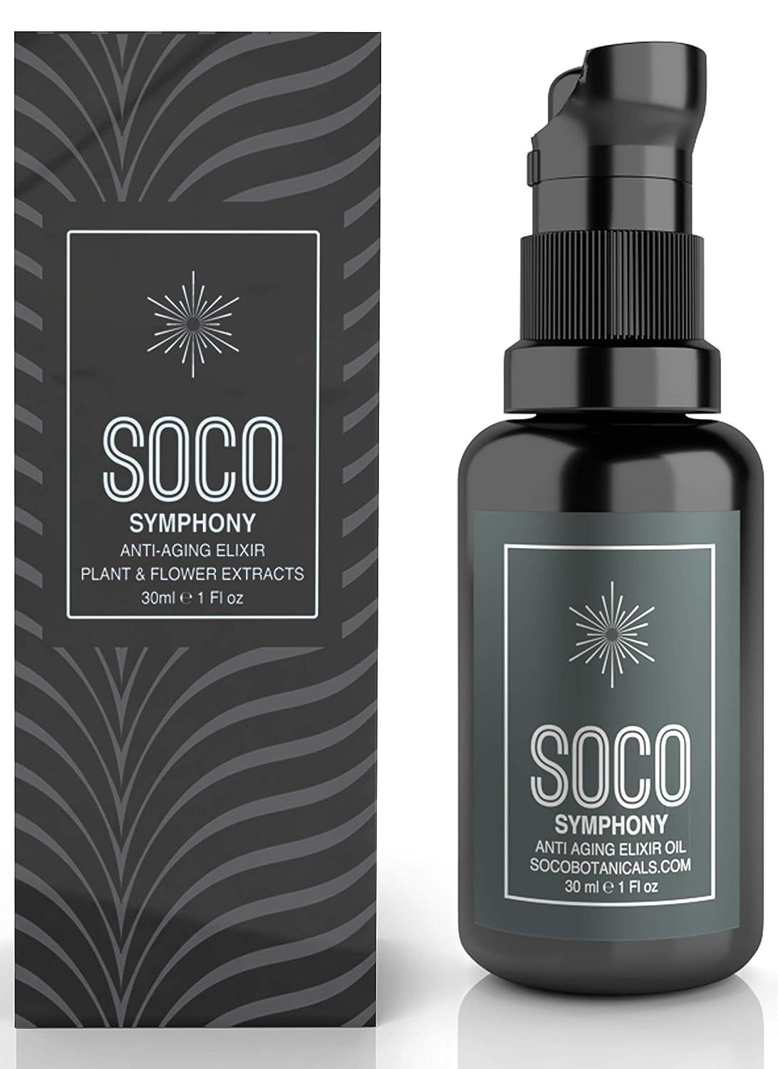 SOCO Botanicals Face Oil Serum - Anti Aging Organic Elixir for Face and Eyes with Sea Buckthorn, ... | Amazon (US)