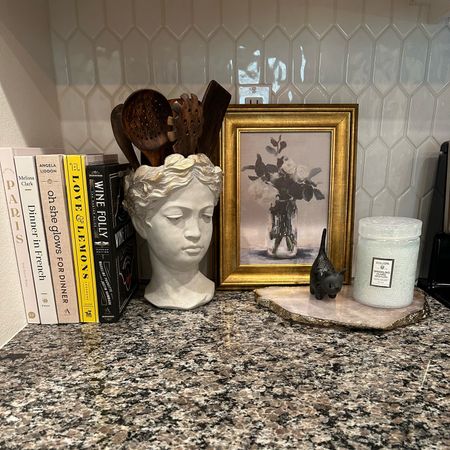 How to elevate your kitchen decor. Anthropologie, Target, & Amazon Home finds. Agate Cheese board. Healthy cook books. Voluspa glam candle. Studio McGee Art  

#LTKhome #LTKFind #LTKstyletip