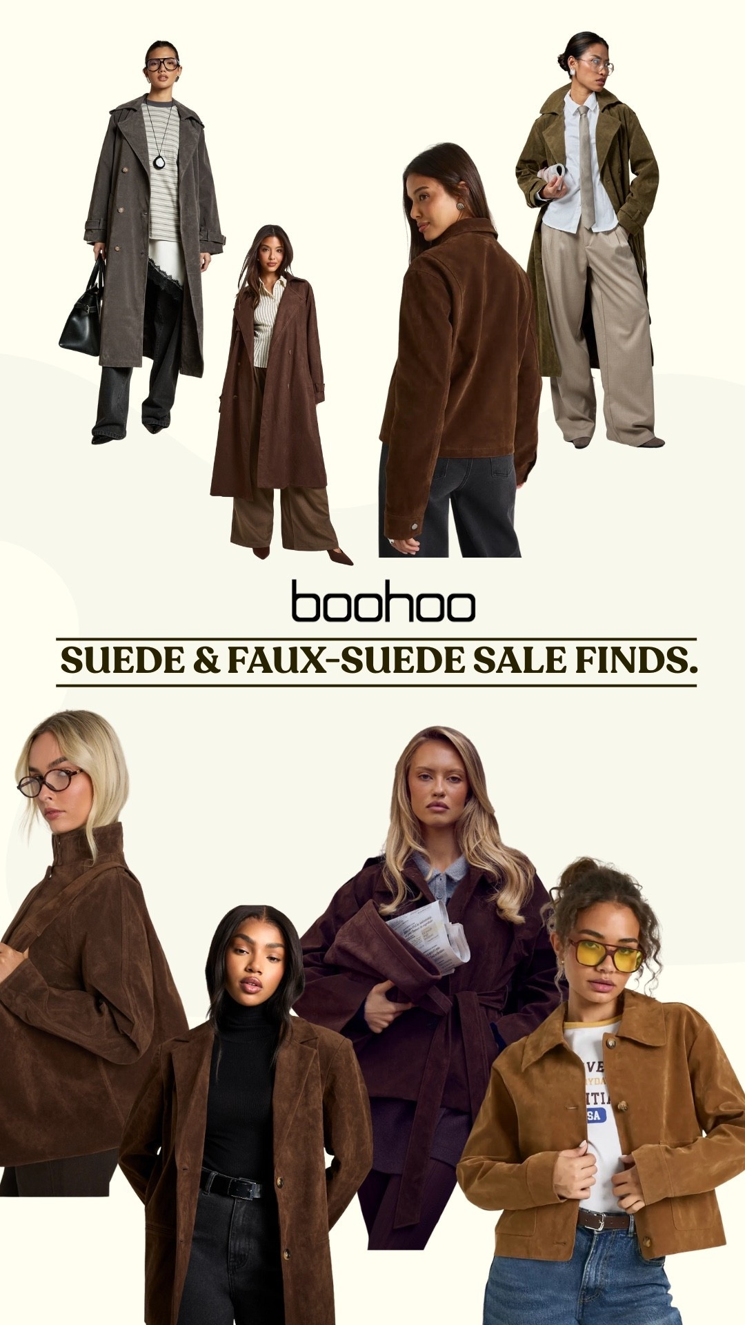 Boohoo Black Friday - 33% off everything + up to 50% off selected lines. 

I've curated my fave suede and faux-suede picks!

#LTKsale #LTKstyletip #LTKCyberWeek