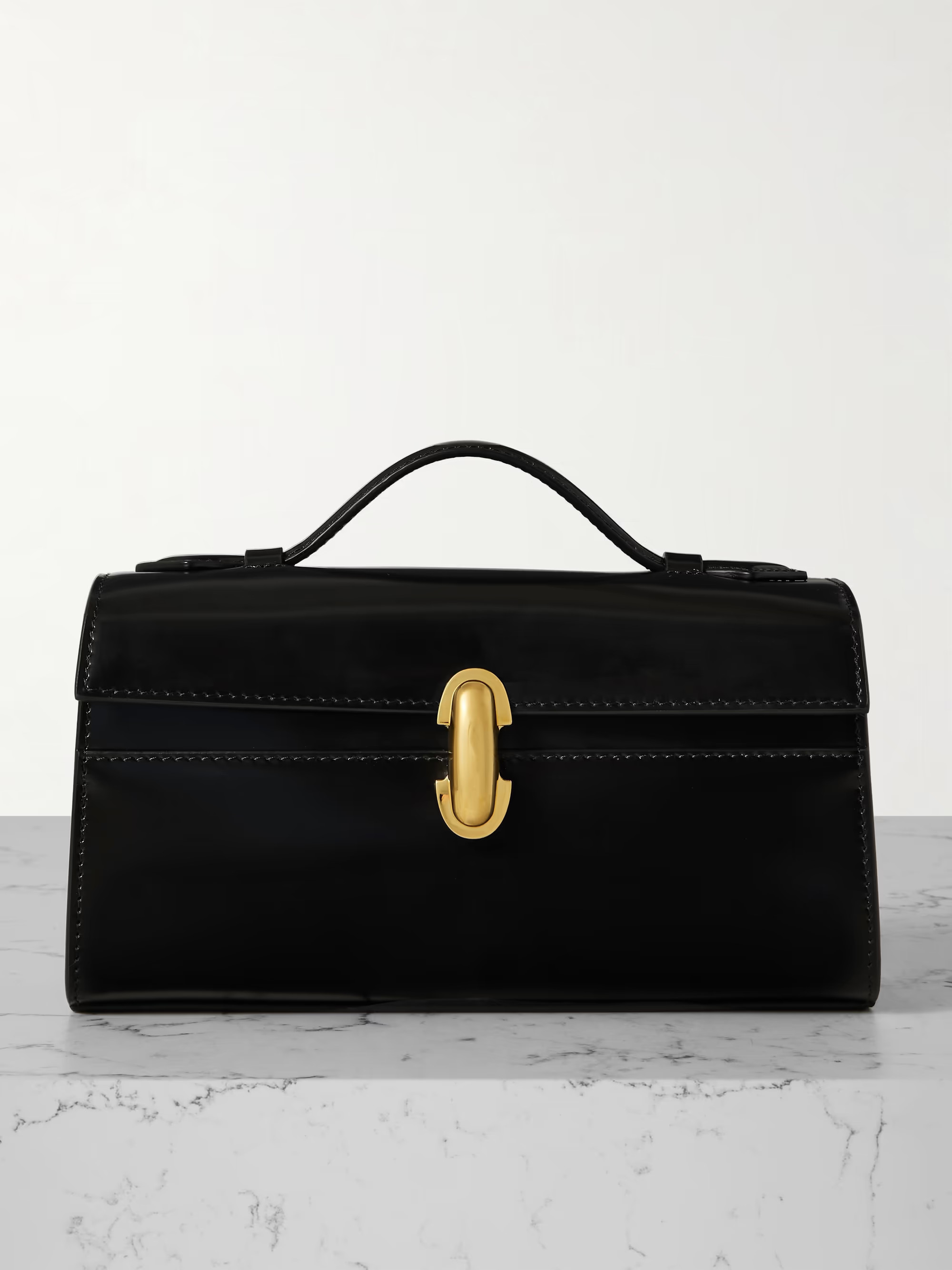 Symmetry Pochette glossed-leather tote | NET-A-PORTER (US)
