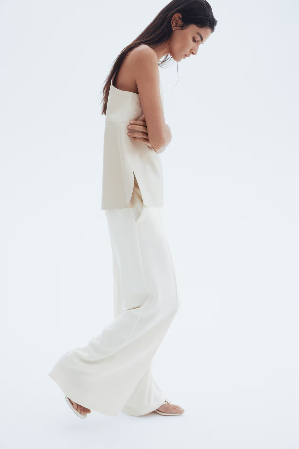 Weite elegante Hose - Weiß - Ladies | H&M AT | H&M (DE, AT, CH, NL, FI)